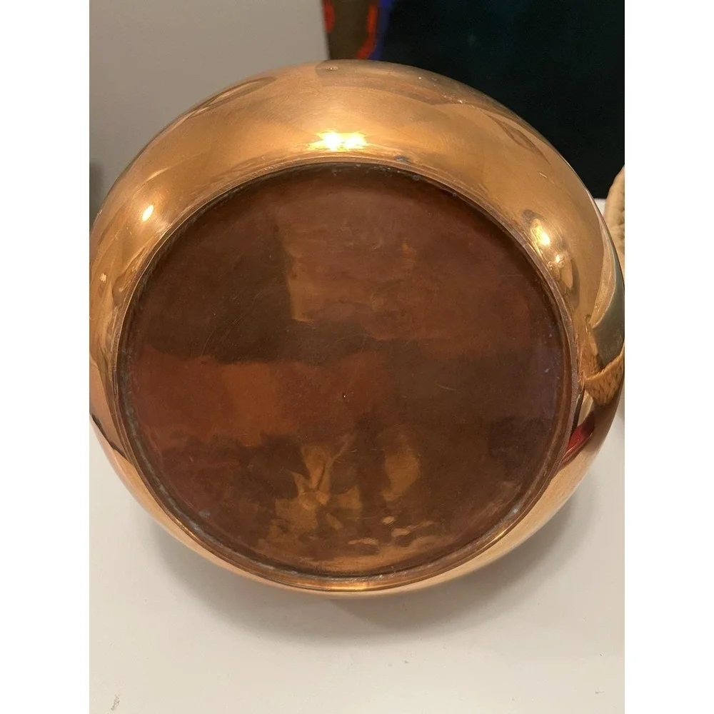 Vtg Middle East Copper / Brass Tea Pot Mystic Brass Creatures Approx 11" height - Picture 6 of 15